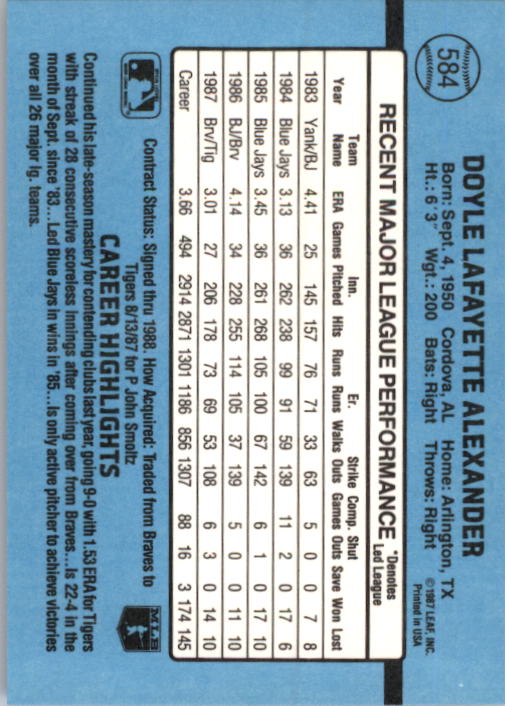 thumbnail 353  - 1988 Donruss Baseball (Cards 401-599) (Pick Your Cards)