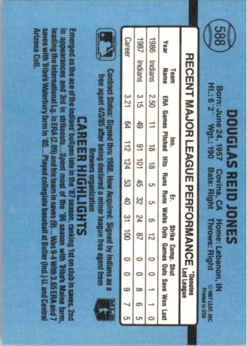 thumbnail 361  - 1988 Donruss Baseball (Cards 401-599) (Pick Your Cards)