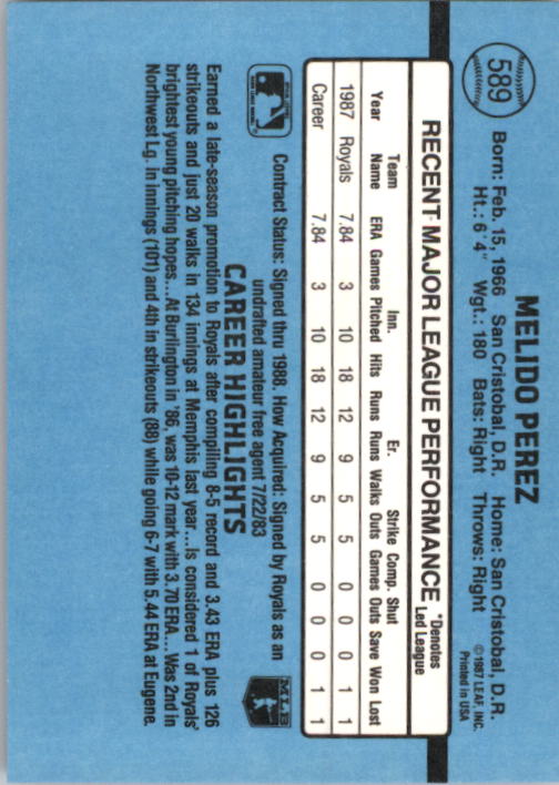 thumbnail 363  - 1988 Donruss Baseball (Cards 401-599) (Pick Your Cards)