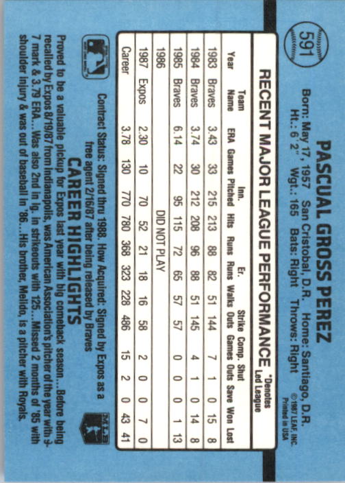 thumbnail 367  - 1988 Donruss Baseball (Cards 401-599) (Pick Your Cards)