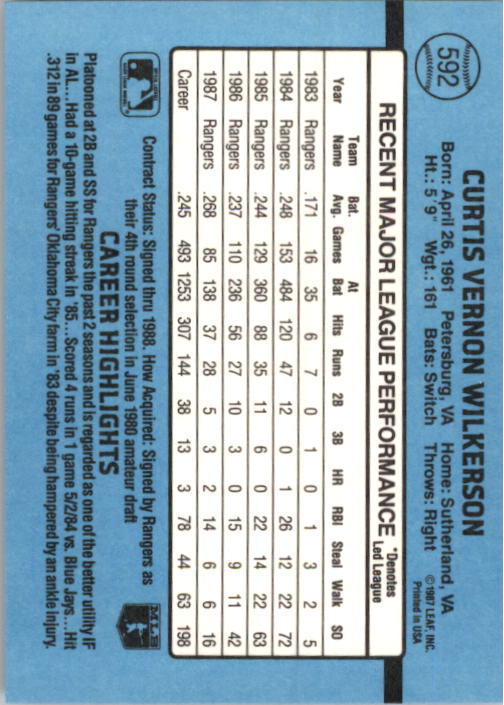 thumbnail 369  - 1988 Donruss Baseball (Cards 401-599) (Pick Your Cards)