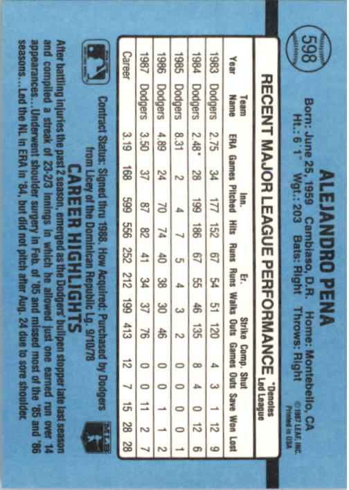 thumbnail 381  - 1988 Donruss Baseball (Cards 401-599) (Pick Your Cards)