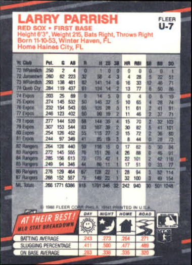 thumbnail 15  - 1988 Fleer Update Baseball #1-132 - Your Choice GOTBASEBALLCARDS