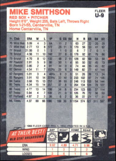 thumbnail 19  - 1988 Fleer Update Baseball #1-132 - Your Choice GOTBASEBALLCARDS