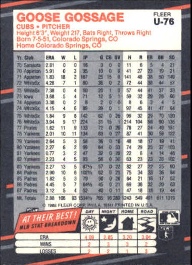 thumbnail 149  - 1988 Fleer Update Baseball #1-132 - Your Choice GOTBASEBALLCARDS