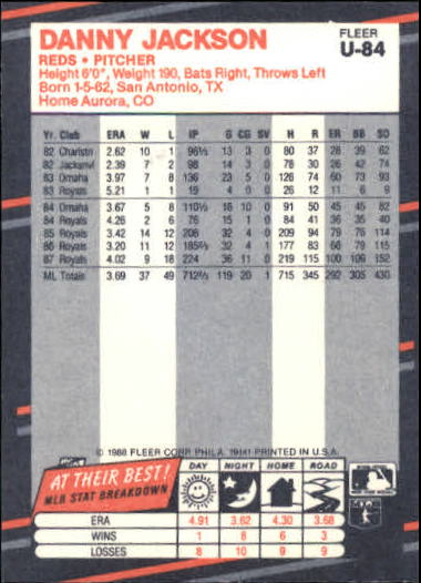 thumbnail 165  - 1988 Fleer Update Baseball #1-132 - Your Choice GOTBASEBALLCARDS