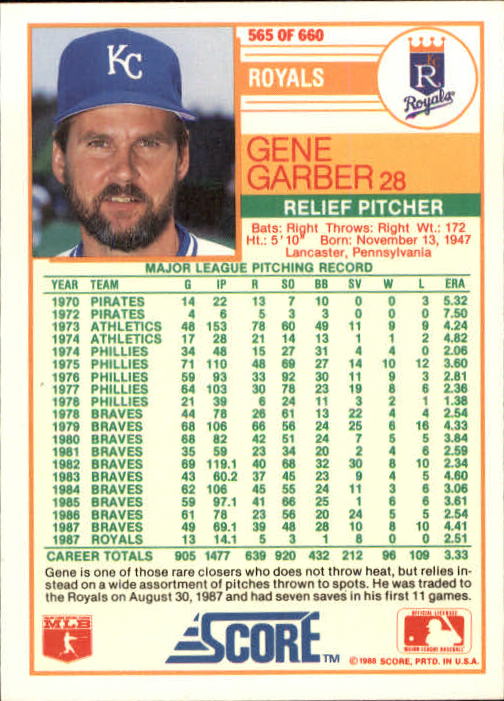 1988 Score Baseball Card Pick 514-660 - Picture 103 of 251