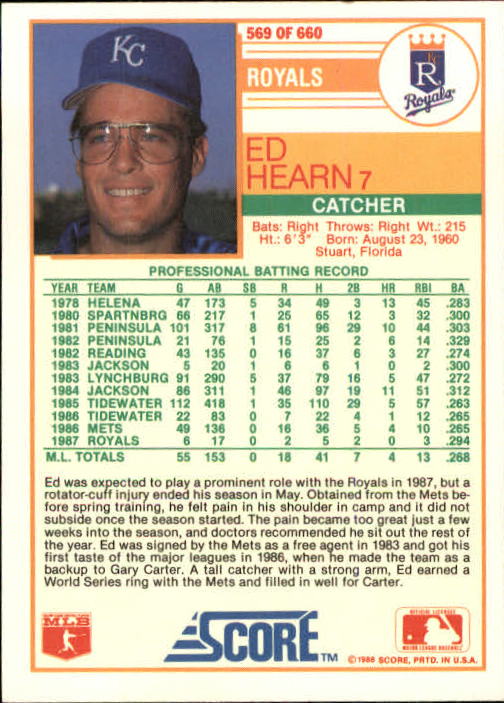 1988 Score Baseball Card Pick 514-660 - Picture 111 of 251