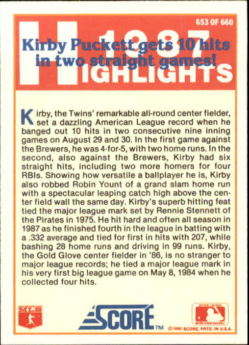 1988 Score Baseball Card Pick 514-660 - Picture 239 of 251