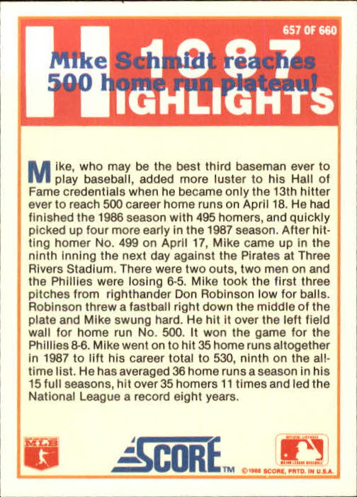 1988 Score Baseball Card Pick 514-660 - Picture 245 of 251