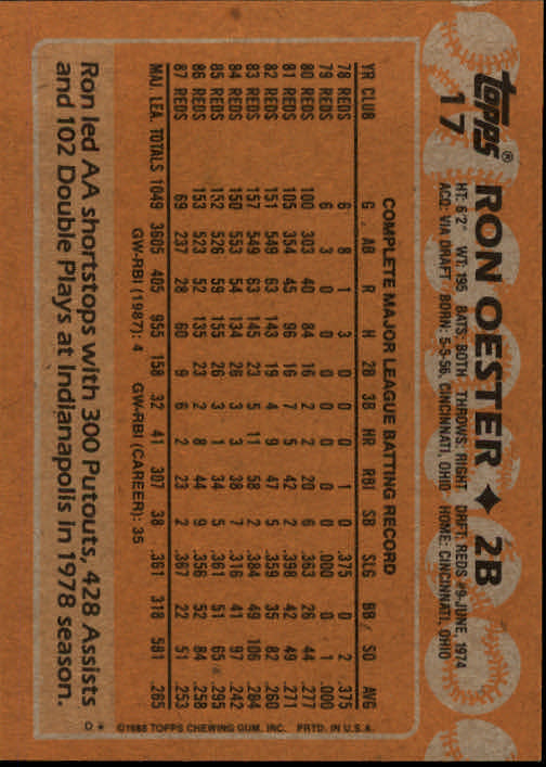 1988 Topps Baseball Card Pick 1-254 - Picture 37 of 499