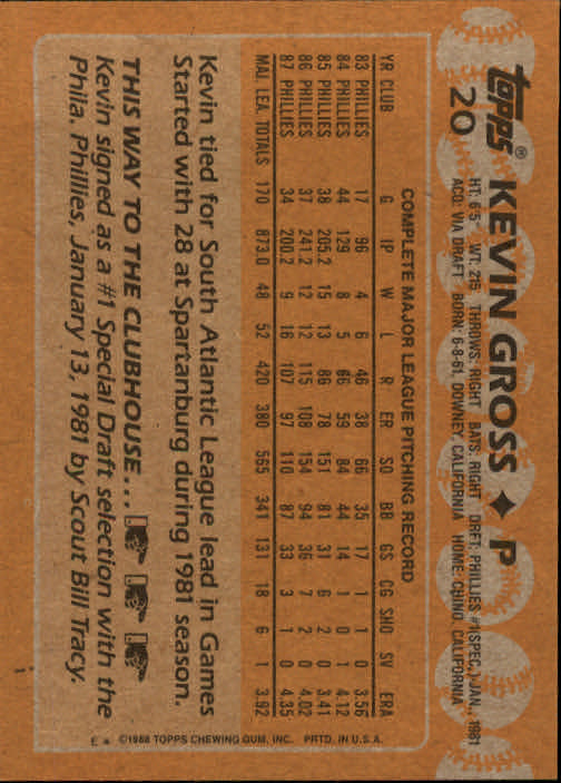 1988 Topps Baseball Card Pick 1-254 - Picture 41 of 499
