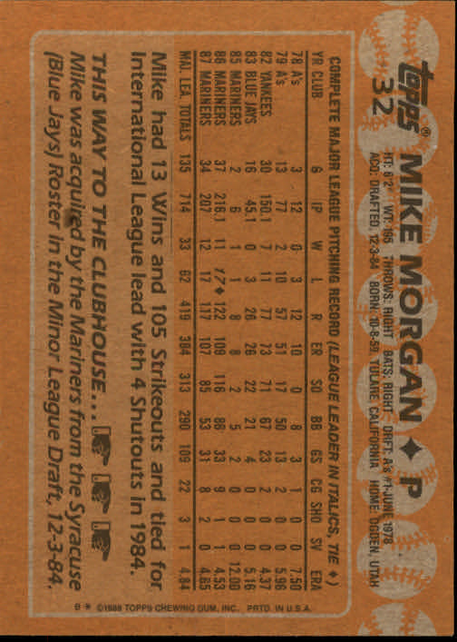 1988 Topps Baseball Card Pick 1-254 - Picture 65 of 499