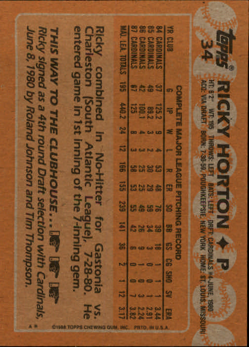 1988 Topps Baseball Card Pick 1-254 - Picture 69 of 499