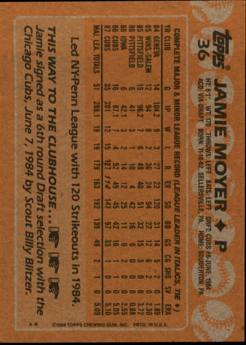 1988 Topps Baseball Card Pick 1-254 - Picture 73 of 499