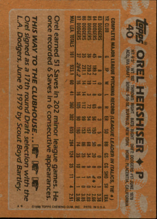 1988 Topps Baseball Card Pick 1-254 - Picture 81 of 499