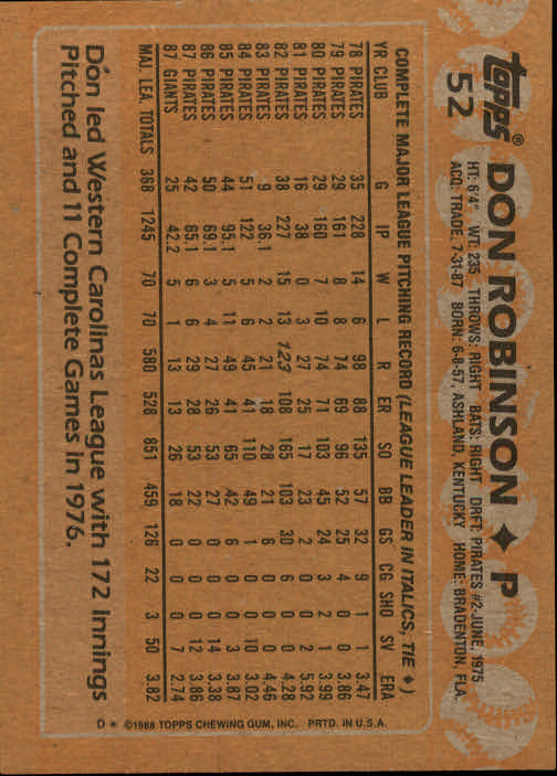 1988 Topps Baseball Card Pick 1-254 - Picture 103 of 499