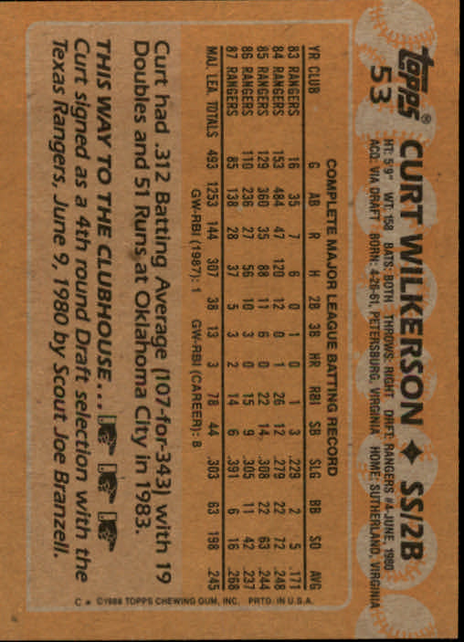 1988 Topps Baseball Card Pick 1-254 - Picture 105 of 499