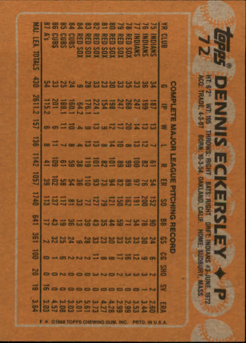 1988 Topps Baseball Card Pick 1-254 - Picture 143 of 499