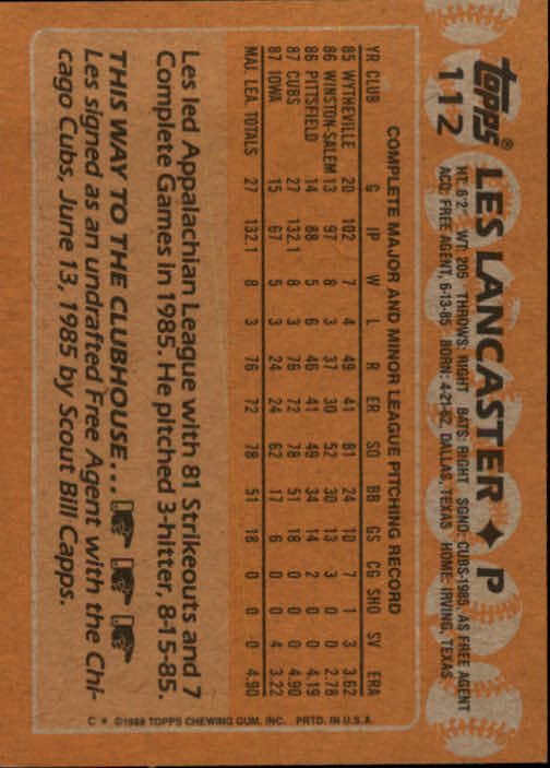 1988 Topps Baseball Card Pick 1-254 - Picture 223 of 499