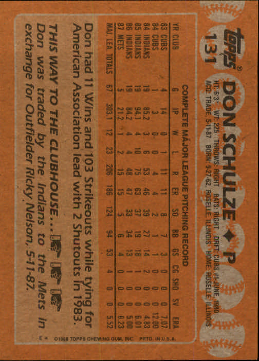 1988 Topps Baseball Card Pick 1-254 - Picture 259 of 499