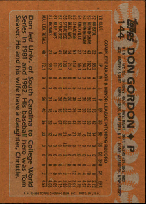 1988 Topps Baseball Card Pick 1-254 - Picture 285 of 499