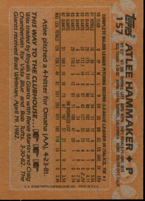 1988 Topps Baseball Card Pick 1-254 - Picture 311 of 499