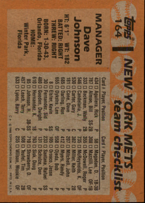 1988 Topps Baseball Card Pick 1-254 - Picture 325 of 499