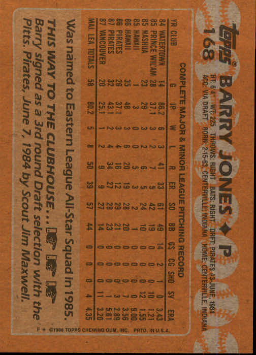 1988 Topps Baseball Card Pick 1-254 - Picture 333 of 499