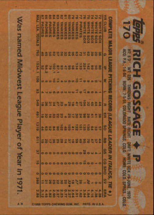 1988 Topps Baseball Card Pick 1-254 - Picture 337 of 499