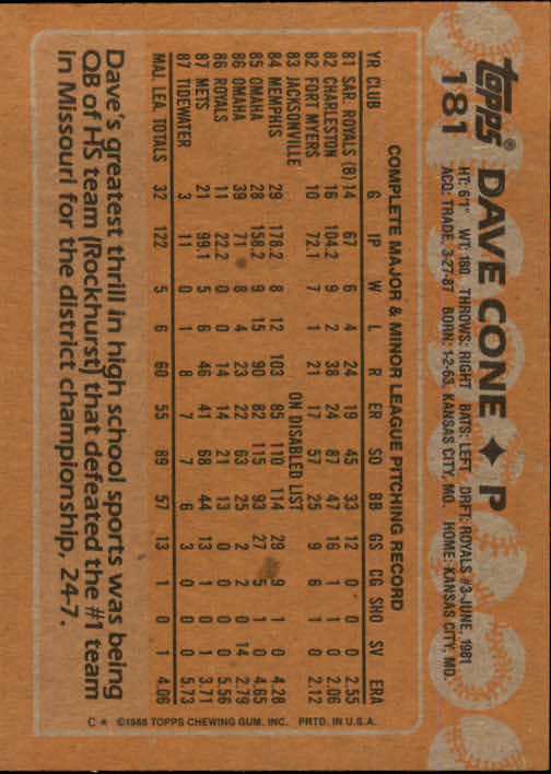 1988 Topps Baseball Card Pick 1-254 - Picture 359 of 499