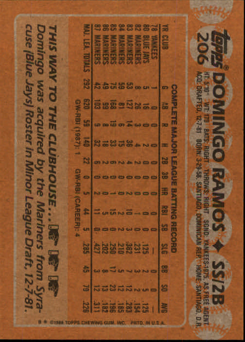 1988 Topps Baseball Card Pick 1-254 - Picture 407 of 499