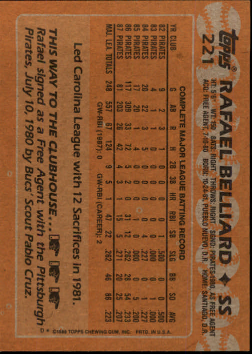 1988 Topps Baseball Card Pick 1-254 - Picture 435 of 499