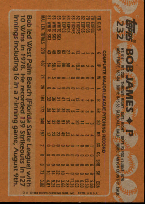 1988 Topps Baseball Card Pick 1-254 - Picture 457 of 499