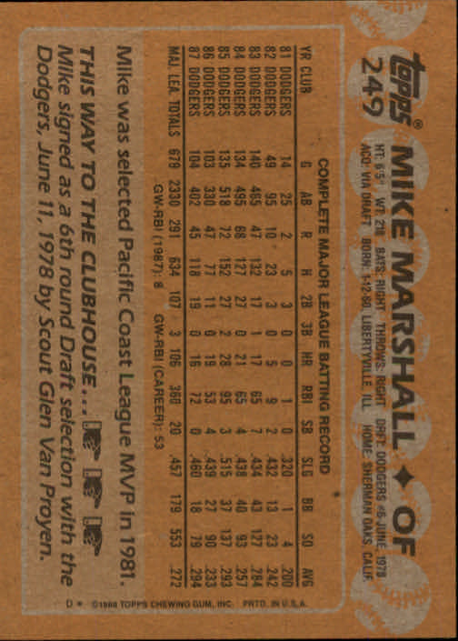 1988 Topps Baseball Card Pick 1-254 - Picture 491 of 499