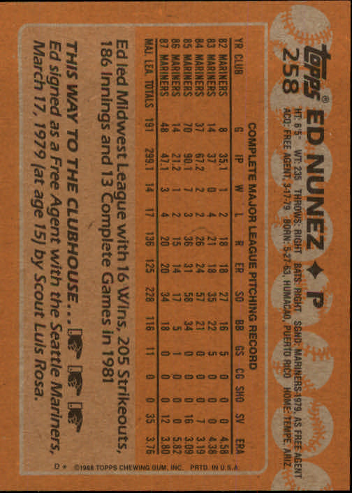 1988 Topps Baseball Card Pick 255-512 - Picture 9 of 495