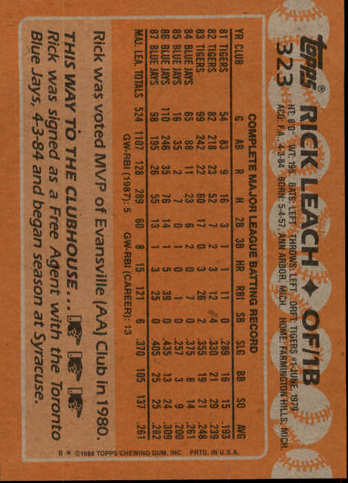 1988 Topps Baseball Card Pick 255-512 - Picture 133 of 495