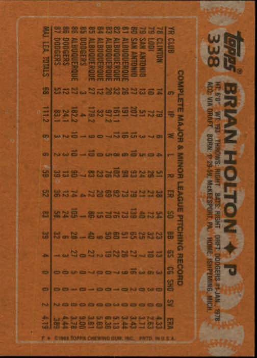 1988 Topps Baseball Card Pick 255-512 - Picture 163 of 495