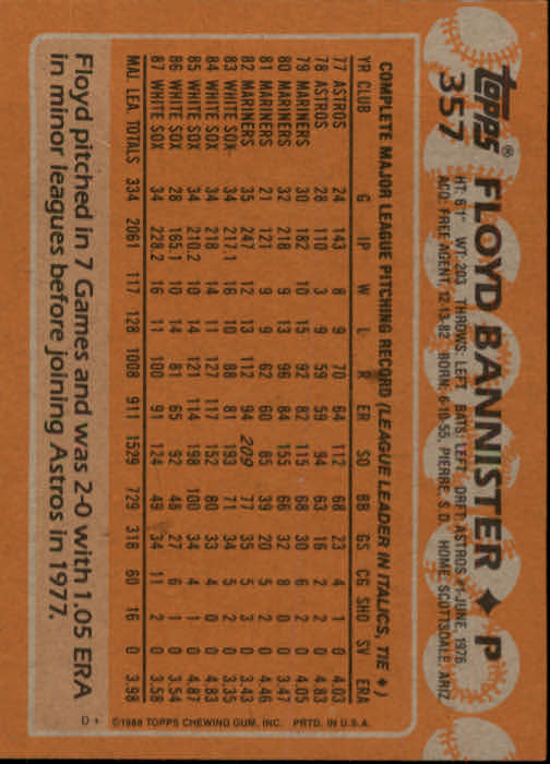 1988 Topps Baseball Card Pick 255-512 - Picture 201 of 495