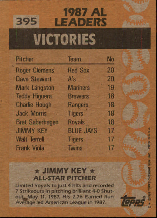 1988 Topps Baseball Card Pick 255-512 - Picture 269 of 495