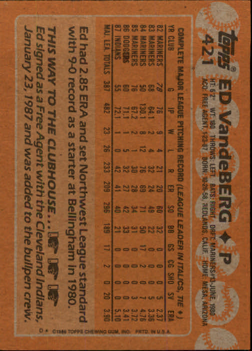 1988 Topps Baseball Card Pick 255-512 - Picture 317 of 495