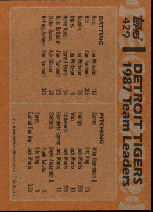 1988 Topps Baseball Card Pick 255-512 - Picture 333 of 495