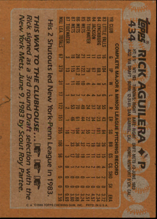 1988 Topps Baseball Card Pick 255-512 - Picture 343 of 495