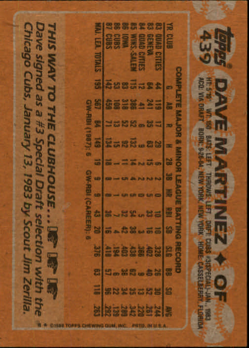 1988 Topps Baseball Card Pick 255-512 - Picture 353 of 495