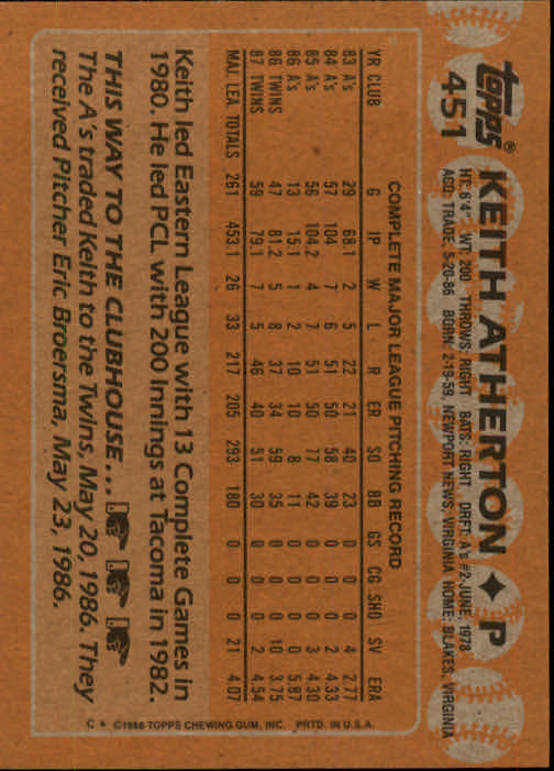 1988 Topps Baseball Card Pick 255-512 - Picture 375 of 495