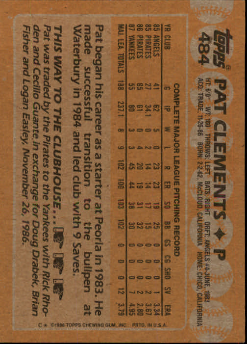 1988 Topps Baseball Card Pick 255-512 - Picture 441 of 495
