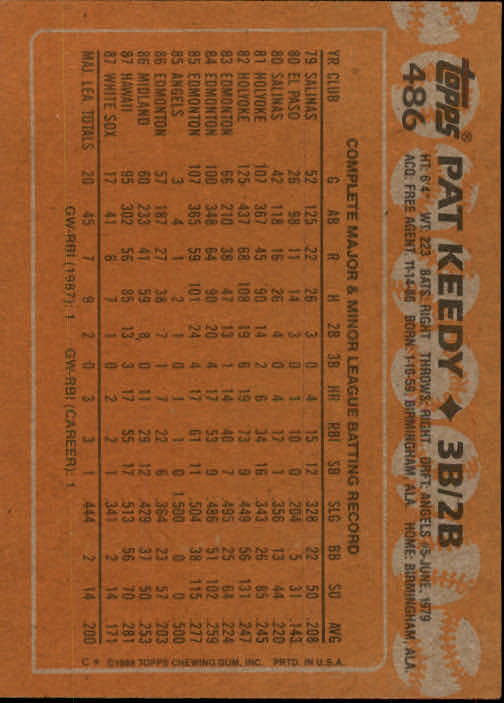 1988 Topps Baseball Card Pick 255-512 - Picture 445 of 495