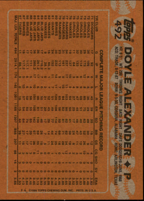 1988 Topps Baseball Card Pick 255-512 - Picture 457 of 495