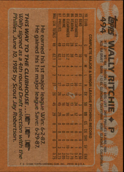 1988 Topps Baseball Card Pick 255-512 - Picture 461 of 495