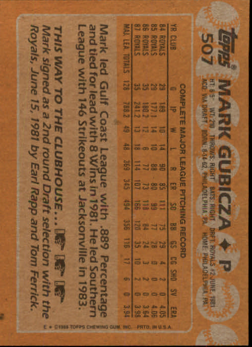 1988 Topps Baseball Card Pick 255-512 - Picture 485 of 495